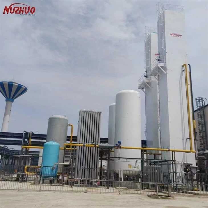 NUZHUO Factory Supply High Purity Nitrogen Generator Plant In Float Glass Field